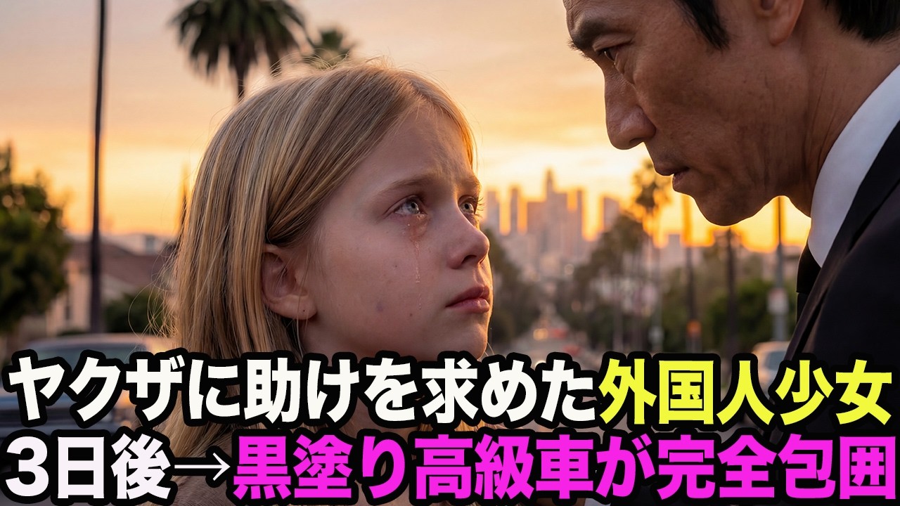 「タスケテ！」日本のヤクザに泣きながら叫ぶ少女 →3日後、少女の前に黒塗りの高級車が続々と…【スカッとする話】