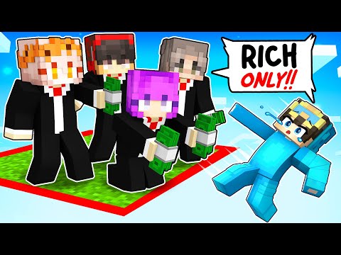 Nico and Cash - NICO Locked on ONE CHUNK But We're The RICHEST in Minecraft!-Parody Story(Cash,Shady,Zoey and MiaTV)