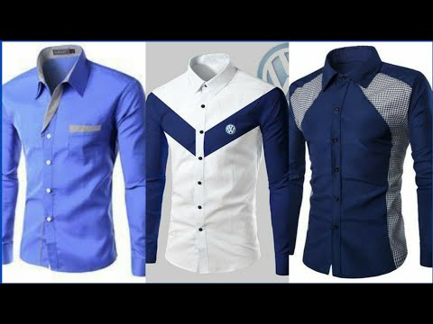 Latest classic cotton stylish men's shirts designs/new shirt...