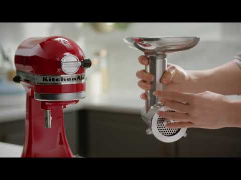 Metalinė mėsmalė KitchenAid 5KSMMGA video
