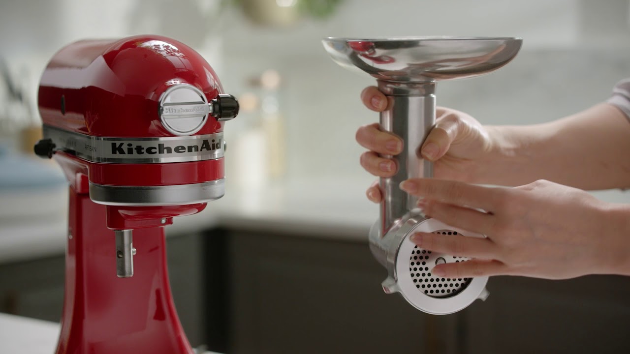 KitchenAid - How to Assemble the New Metal Food Grinder (Samantha T)