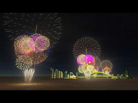 Sydney NYE Fireworks 2019 / 2020 Midnight FWsim