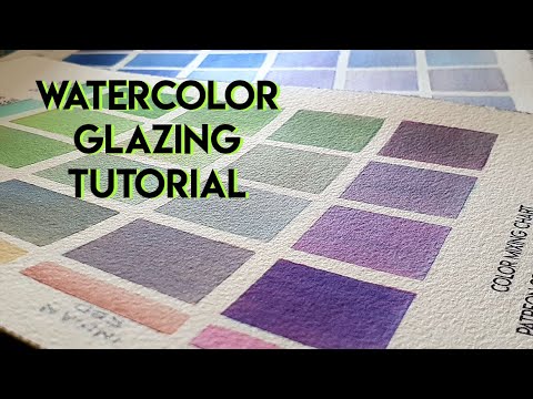Tips for Glazing and Layering Watercolor for BEGINNERS ✶ Free Printable Color Chart