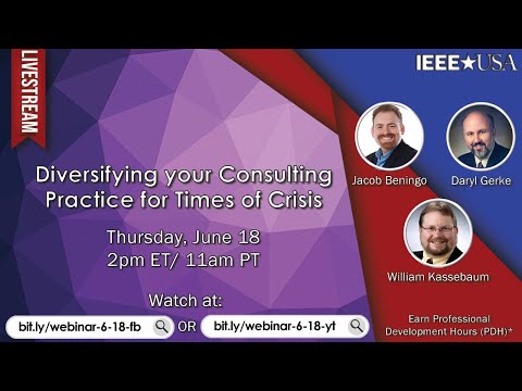 Webinar: Diversifying your Consulting Practice for Times of Crisis - 18 June 2020