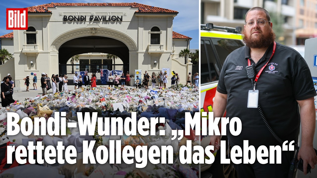 TRAUER AM BONDI BEACH: „Kugel traf das Mikrofon des Funkgeräts, das rettete ihn.“ | BILD REPORTAGE