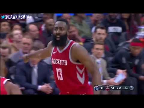 James Harden Full Highlights 2018.4.3 Houston Rockets vs Wizards 38 10 9! | FreeDawkins