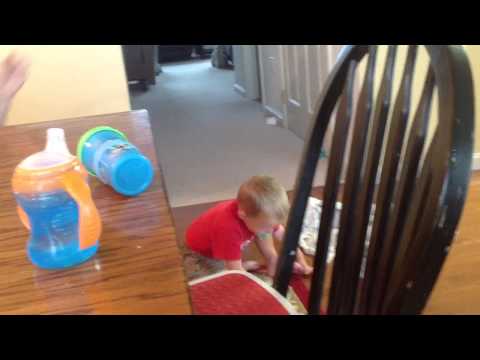 Simi and Zeke eating chocolate pretzel 4