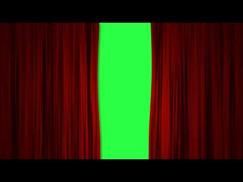 Curtain Green Screen - Intro - Red Curtains