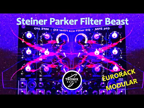 Steiner Parker Filter module for Eurorack MFE303 Black Edition VCF EQ modular synthesizer / Tronix