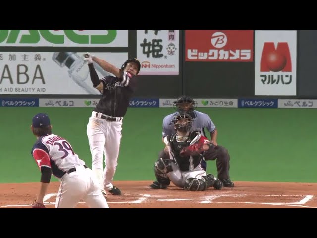 【6回表】反撃開始!! ホークス・柳田の逆方向への3ランショット!! 2018/7/22 F-H