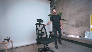 Video de Silla Tokio Ergonómica Reforzada Con Cabezal y Apoyo Lumbar