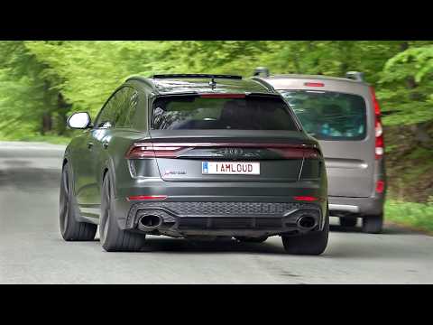 LOUD Audi RSQ8 with Custom Exhaust - Acceleration Sounds !