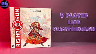 Rising Sun Board Game - 5 Player Live Playthrough