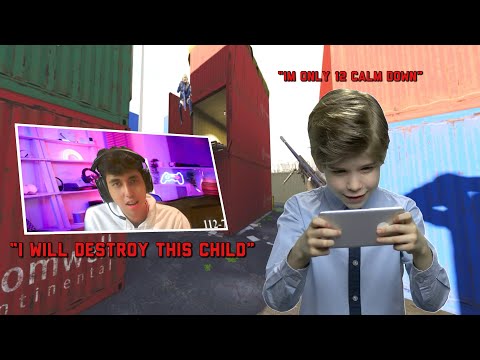 Pretending To Be A 12 Year Old While Hunting A Professional 1v1 Player (sweaty 1v1 streamer)
