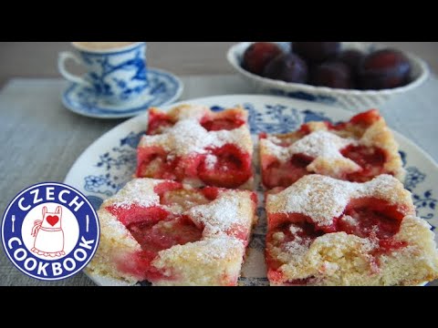Plum Cake Recipe - Švestkový táč - Czech Cookbook