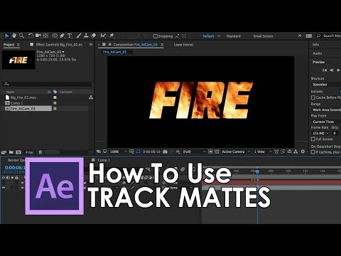 How to use Track Mattes in Adobe After Effects - Tutorial