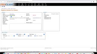 ProClass Lesson 2: how to register a class for student
