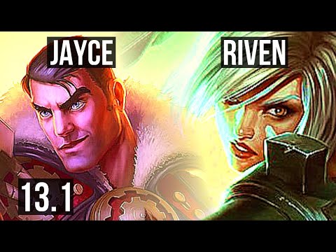JAYCE vs RIVEN (TOP) | 2.6M mastery, 800+ games, Legendary, 12/3/4 | EUW Master | 13.1