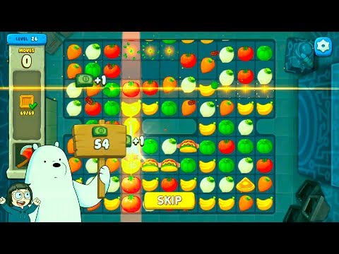 We Bare Bears Match3 Repairs & Gameplay Walkthrough level 21 - 27
