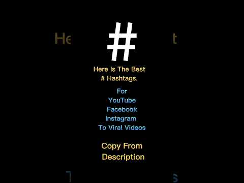 Here Is The Best Hashtags For YouTube Facebook and Instagram | #hashtags |