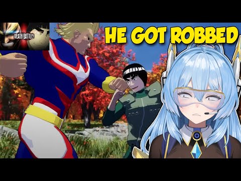 HE SHOULD HAVE WON! All Might VS Might Guy My Hero Academia VS Naruto DEATH BATTLE | SAIN REACTS