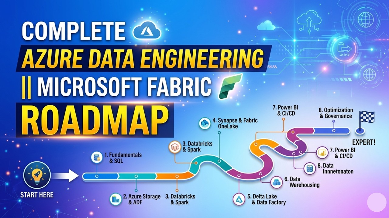 Complete Azure Data Engineering || Microsoft Fabric Roadmap
