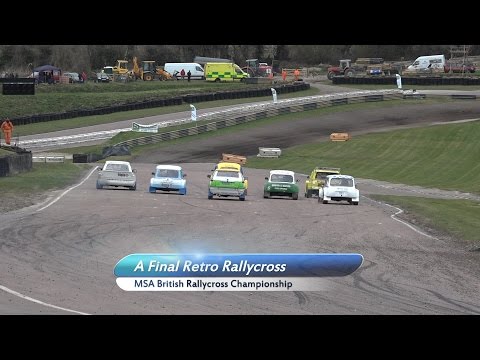 Retro Rallycross exciting A Final - MSA British Rallycross Championship