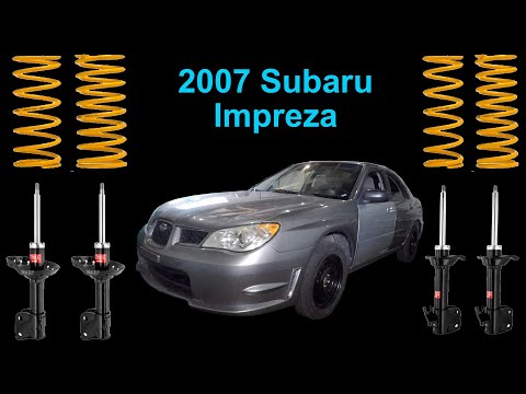 Installing new struts and 1.5\" lift springs kit on a 2007 Subaru Impreza