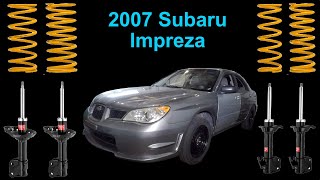 Installing new struts and 1.5" lift springs kit on a 2007 Subaru Impreza