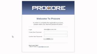 Procore Login Video