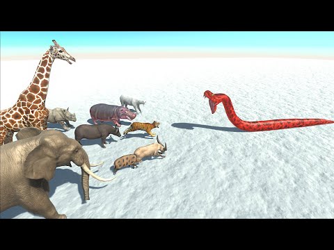 ANACONDA (Titanoboa) vs EVERY UNIT MODERN ANIMALS - Animal Revolt Battle Simulator
