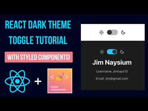 React Dark Theme Toggle With Styled Components Tutorial