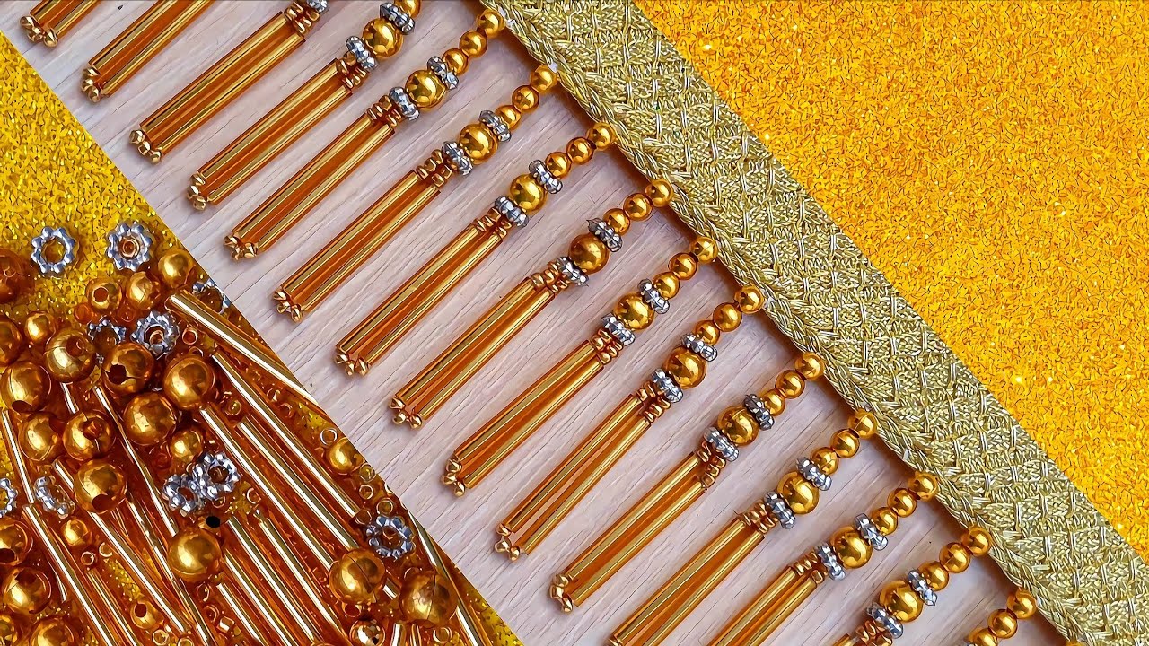 Very beautiful but easy embroidery tutorial🧡🧡🧡#diy