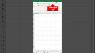 Developer in Excel #shorts