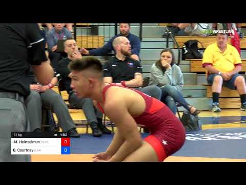 2018 FS WTT Challenge/UWW Juniors 57 2 Of 3 - Malik Heinselman (TMWC) Vs. Brandon Courtney (Sunk).