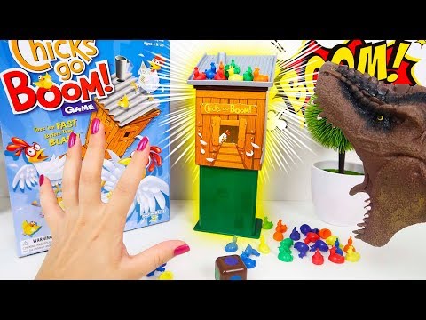 Dino Bagunça Joga Jogo Das GALINHAS BOOM!