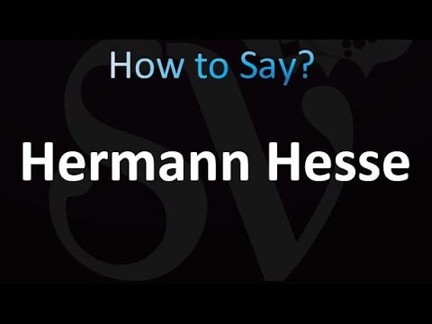 How to Pronounce Hermann Hesse (correctly!)