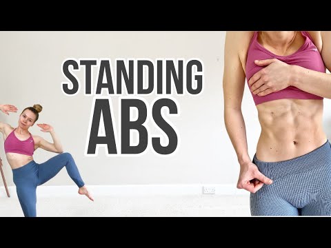 10 Minute STANDING ABS Workout (No Equipment)