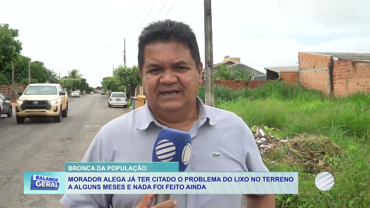 Morador denuncia lixo em lote baldio e cobra respeito ao meio ambiente em Lucas do Rio Verde
