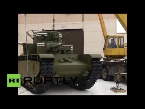 Russia: Famous five-turreted T-35 tank recreated by modern engineers