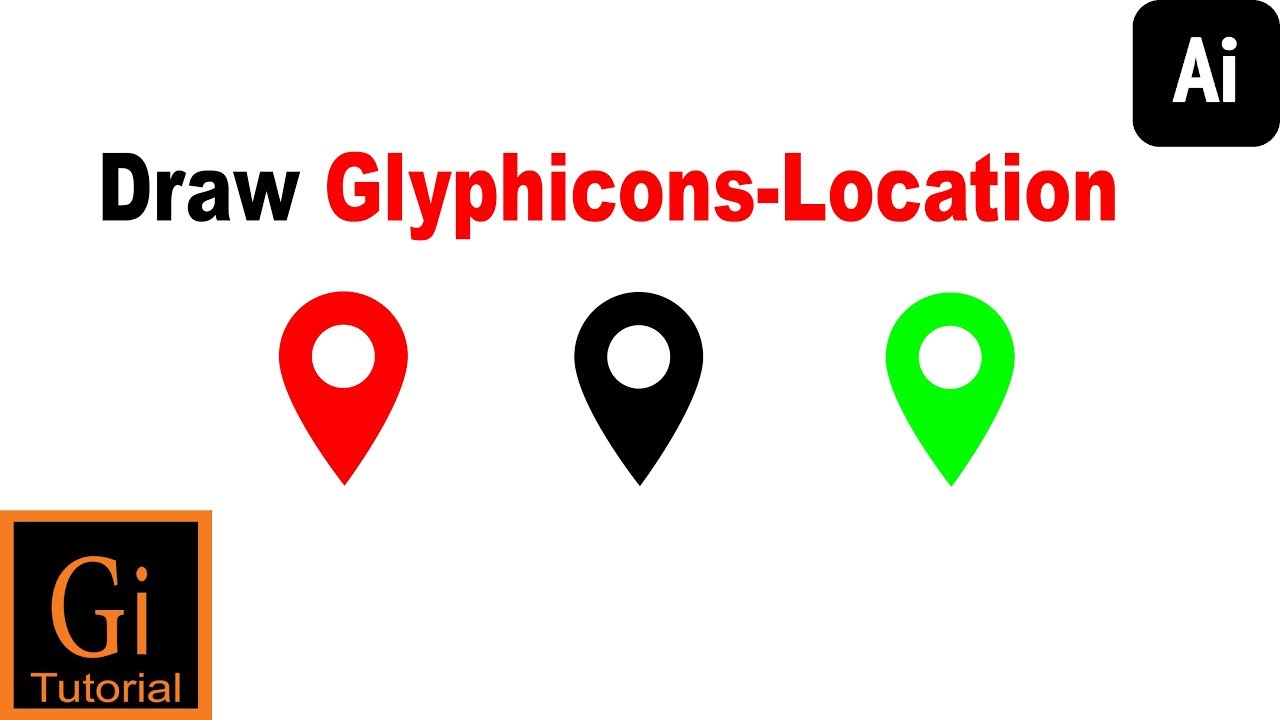 How to Draw Glyphicons-Location Pin Using Grid in Adobe Illustratror