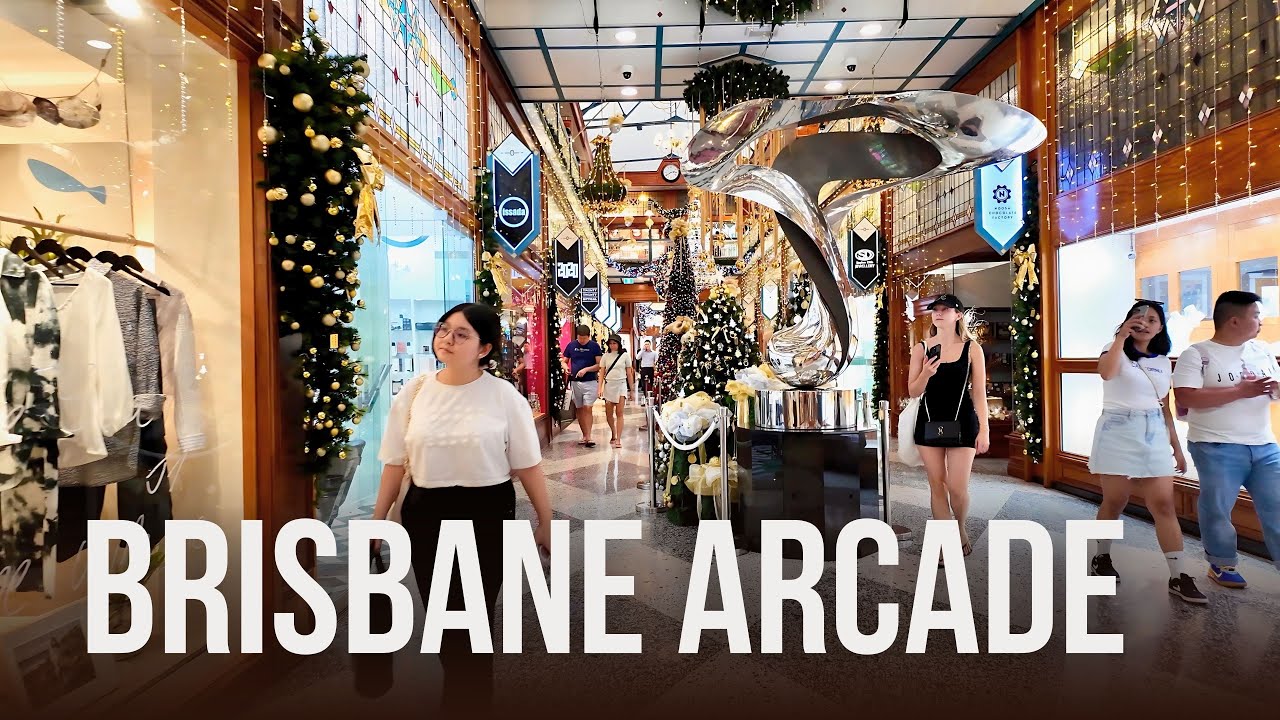 Dive into a walking tour at Brisbane Arcade.