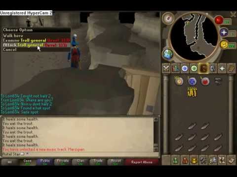 safe spot in troll stronghold quest