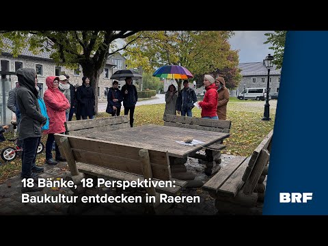 Bank-Hocken in Raeren: Einfach mal hinsetzen und Baukultur entdecken