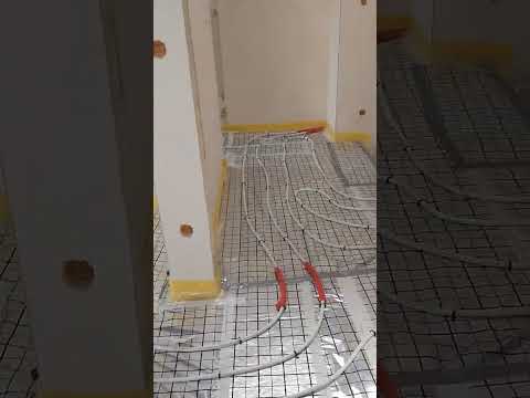 Ogrzewanie podłogowe, Dom w  Zdrojówkach