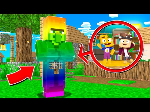 24 STUNDEN in RAINBOW VILLAGER LEBEN in Minecraft! 🌈