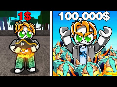 1$ vs 100,000$ Blox Fruits Accounts 2