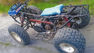 100 $ atv motor swap with a 6.5 hp generator engine.