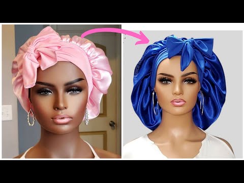 How to Sew Easy Satin Headwrap with/without Elastic...