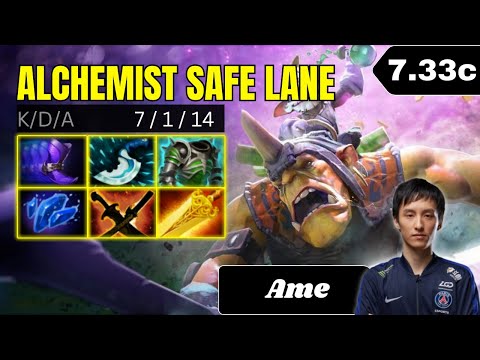 PATCH 7.33c - Ame Alchemist Safe Lane Gameplay - Dota 2 Full Match Gameplay